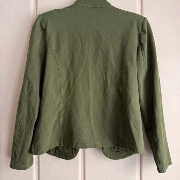 Tommy Hilfiger  Green Military Style Women's Cotton Jacket Sz medium - Picture 4 of 6